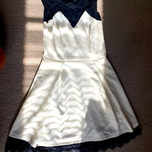 B&W Formal Short Dress